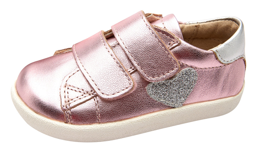Old Soles Girl's 5076 The Drum Sneakers - Pink Frost/Silver/Glam Argent