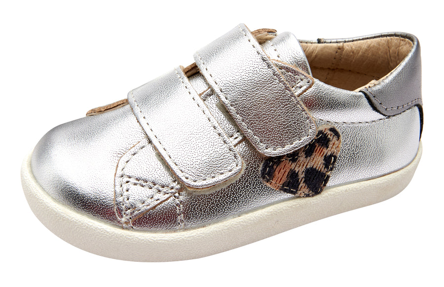 Old Soles Girl's 5076 The Drum Sneakers - Silver/Rich Silver/Kitten