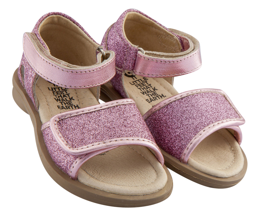 Old Soles Girl's Salsa Leather Sandals, Glam Pink