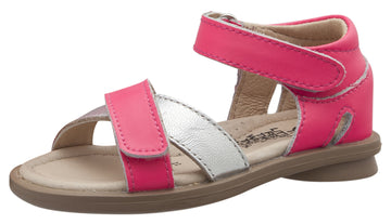 Old Soles Girl's Play Sandals, Neon Pink/Silver