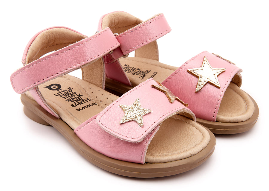 Old Soles Girl's 550 Dazzle Sandals - Pearlised Pink/Gold/Glam Gold