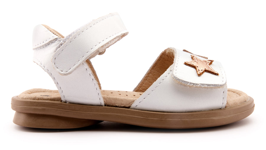 Old Soles Girl's 550 Dazzle Sandals - Snow/Silver/Copper