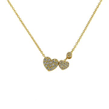 Little Miss Twin Stars Classic Heart Necklace