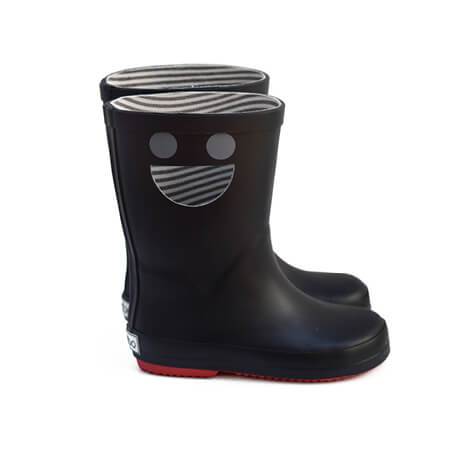 Boxbo Girl's and Boy's Wistiti Black Rain Boot