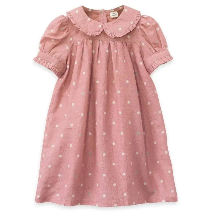 Beet World Selah Dress, Pink Polka Dot