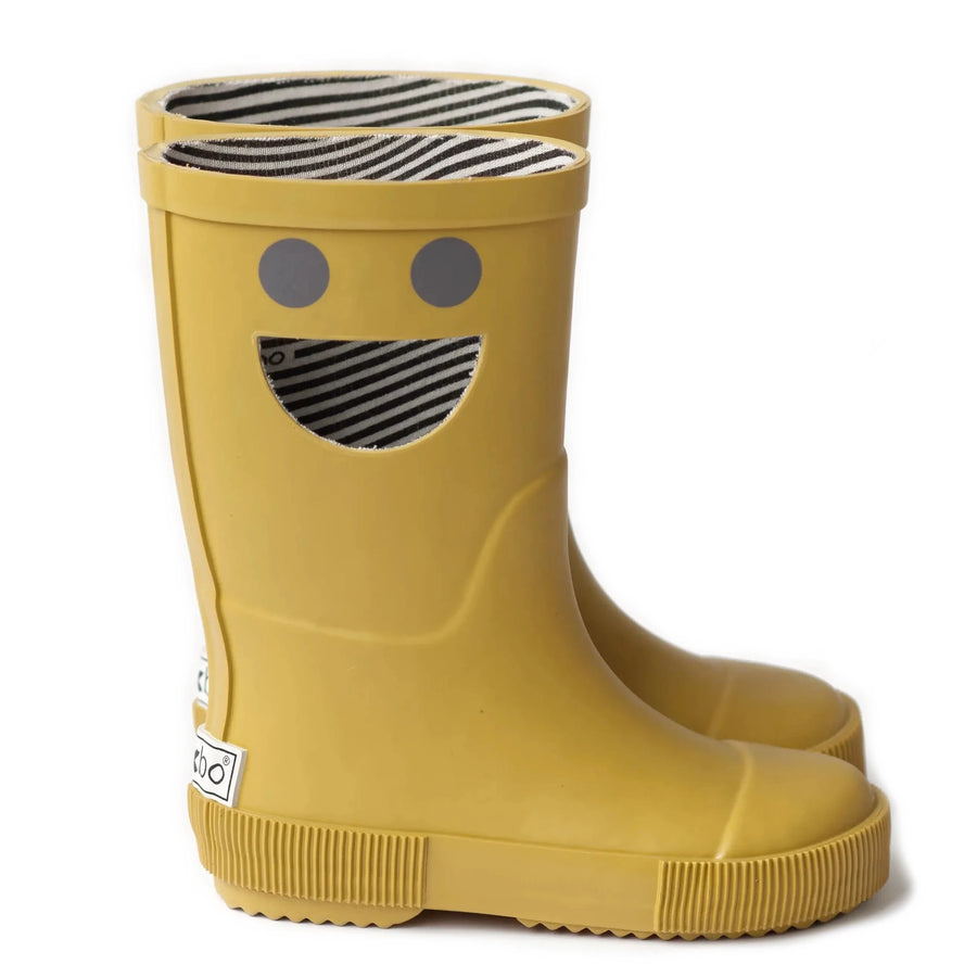 Boxbo Wistiti Girl's and Boy's Rain Boot, Moutarde