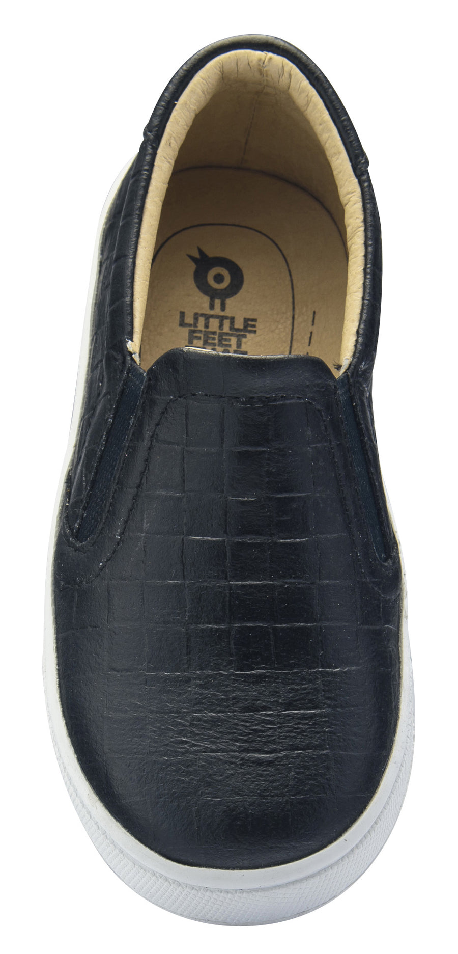Old Soles Dressy Hoff Leather Sneakers, Black Weave