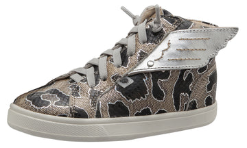 Old Soles Girl's & Boy's Local Wings Sneakers, Stingray / Silver