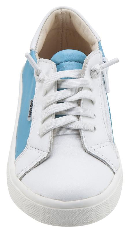 Old Soles Boy's & Girl's 6030 Thor Runner Turquoise Blue and White Shoes