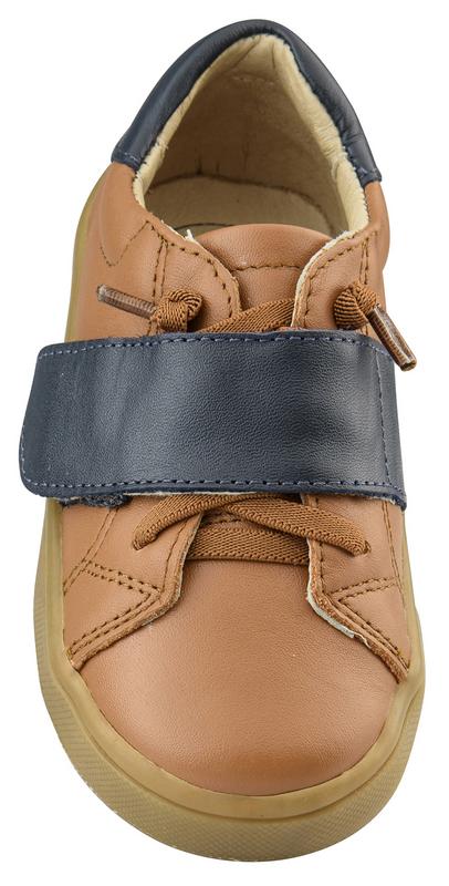 Old Soles Boy's The Oscar Sneaker Shoe, Tan/Navy – Just Shoes for Kids