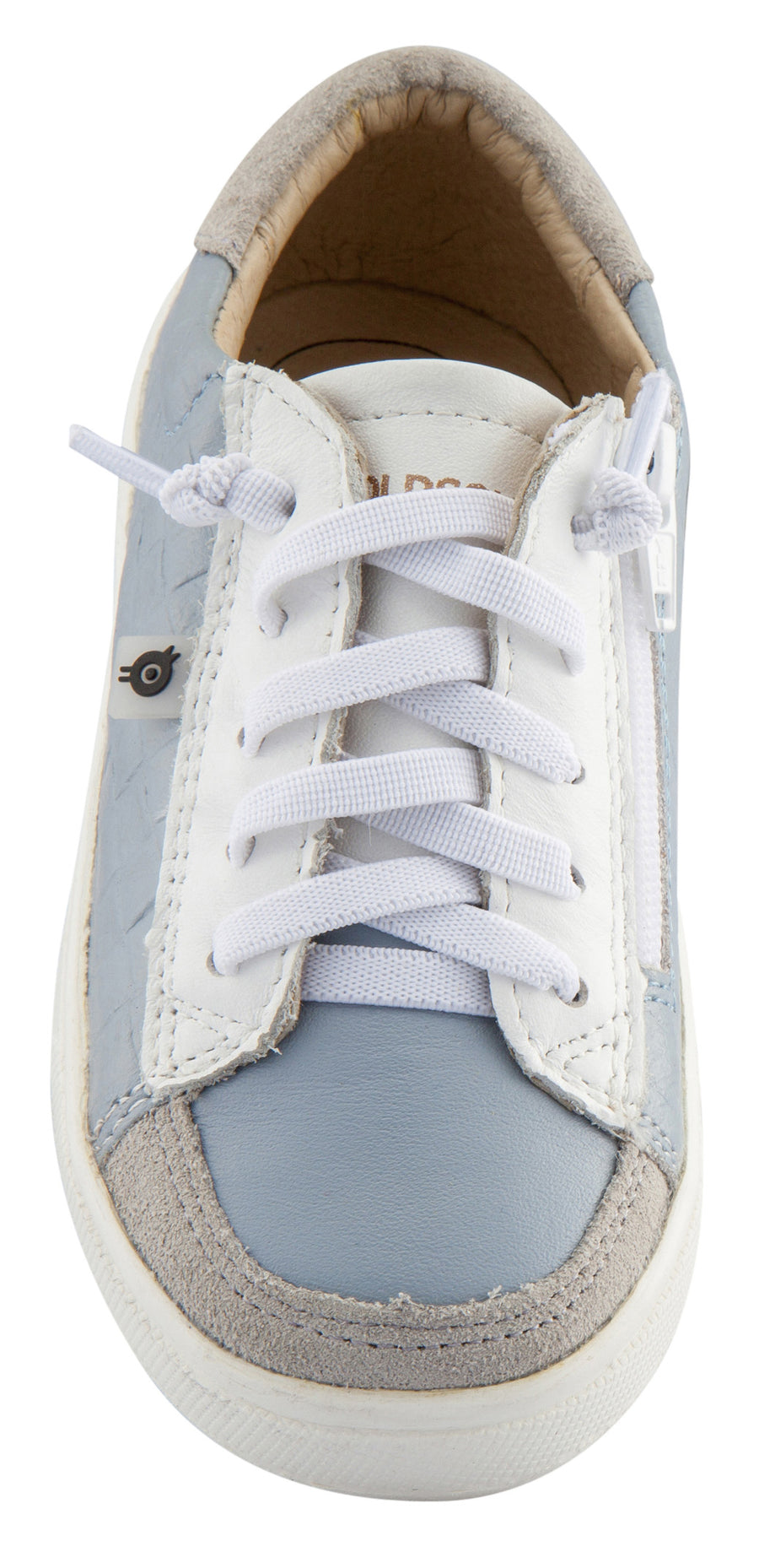 Old Soles Boy's Department Shoe Leather Sneakers, Dusty Blue