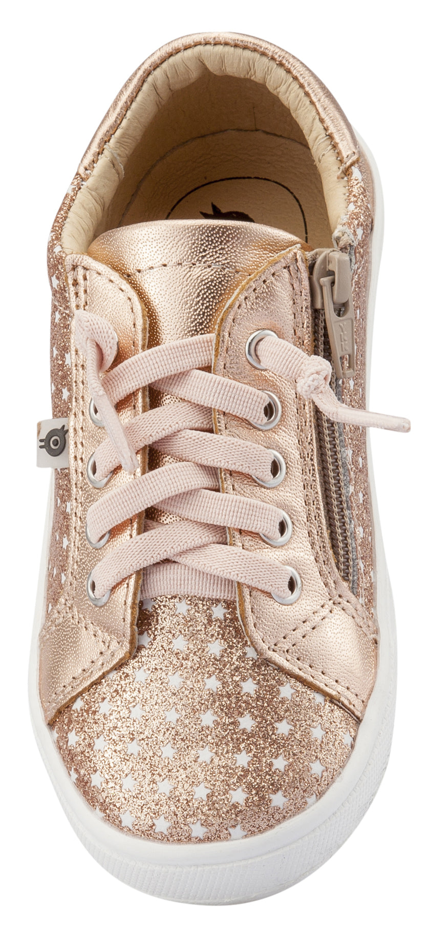 Old Soles Girl's Star Jogger Sneakers, Star Glam Copper