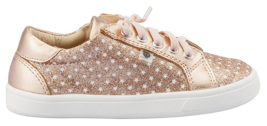 Old Soles Girl's Star Jogger Sneakers, Star Glam Copper