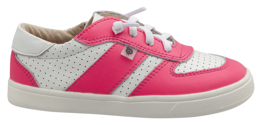 Old Soles Girl's Dashing Shoe, Neon Pink/Snow