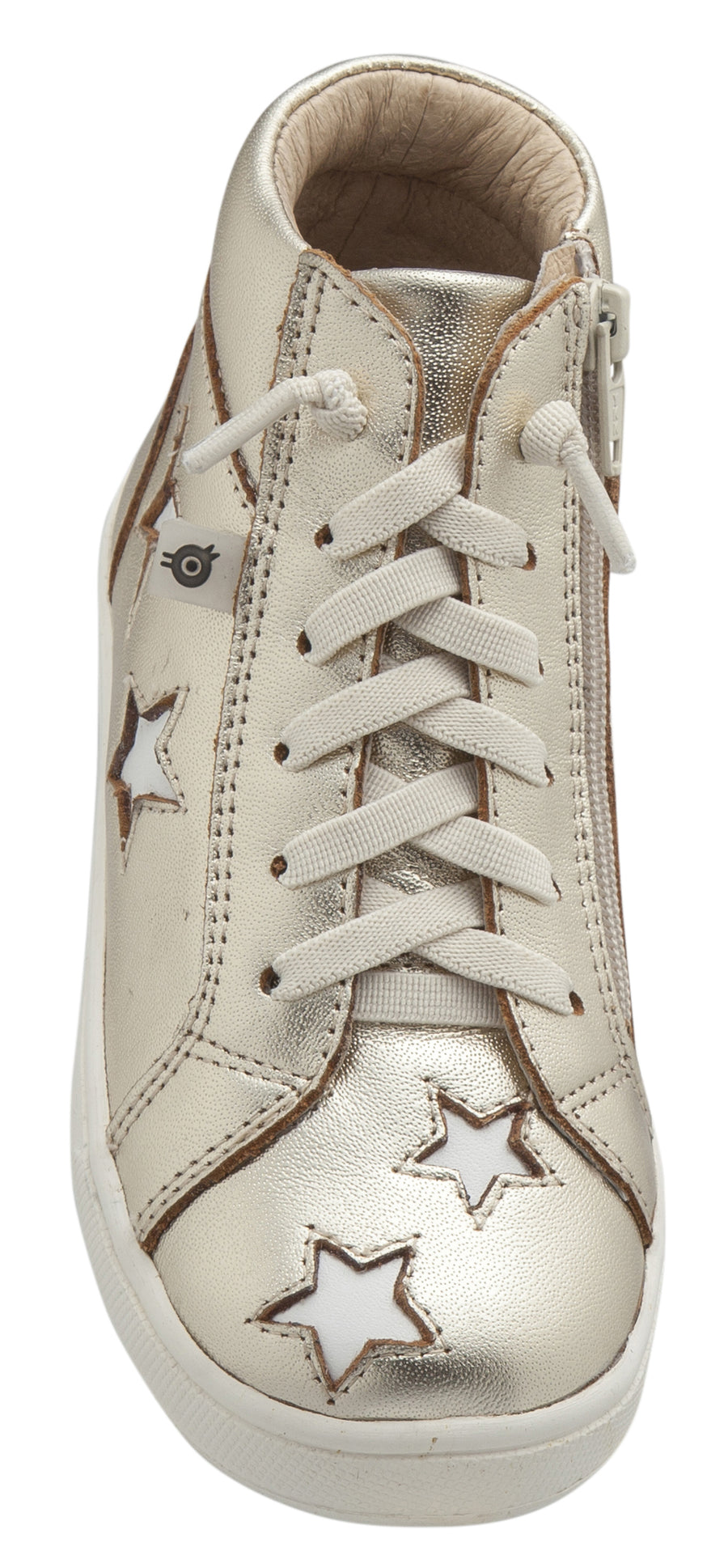 Old Soles Girl's and Boy's Starey High Top Sneaker, Gold/Snow