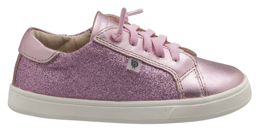 Old Soles 6086 Girl's Ring Runner Shoe, Glam Pink/Pink Frost