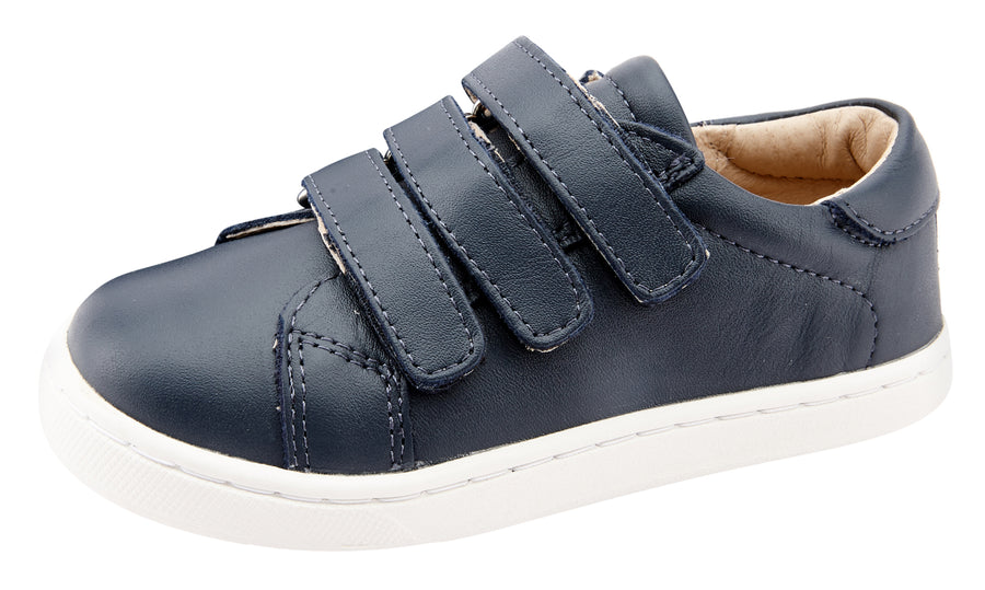 Old Soles Boy's 6087 Step Markert Shoes - Navy/White Sole