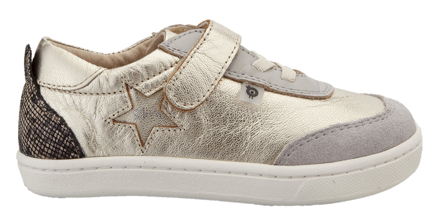 Old Soles Boy's & Girl's 6103 You Beaut Sneakers - Gold/Gris/Brown Serp