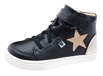 Old Soles Boy's & Girl's 6104 Champster Sneakers - Black/Titanium/Natural Suede