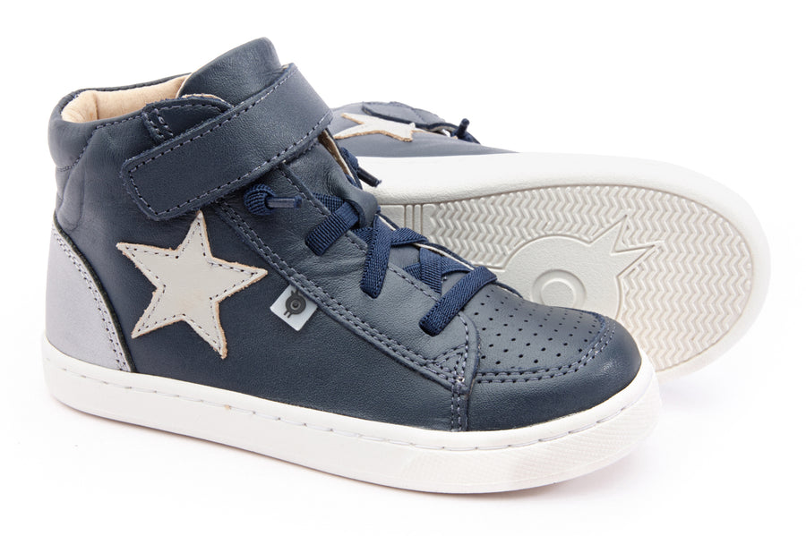 Old Soles Boy's & Girl's 6104 Champster Sneakers - Navy/Rich Silver/Gris