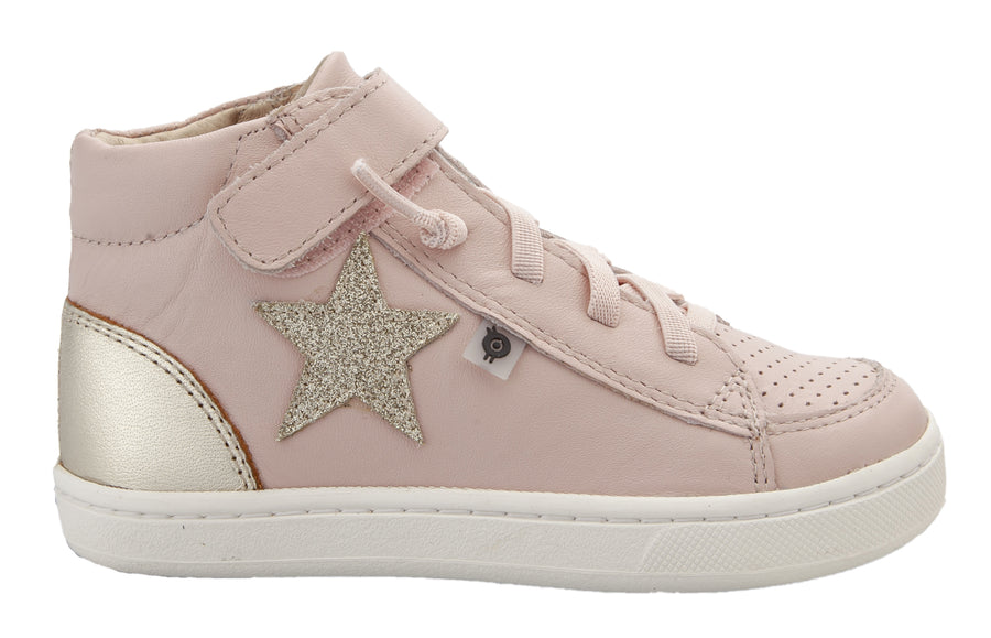 Old Soles Girl's 6104 Champster Sneakers -Powder Pink/Glam Gold/Gold