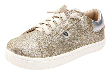 Old Soles 6114 Girl's The Throne Sneaker Shoe - Glam Gold/Silver/Silver