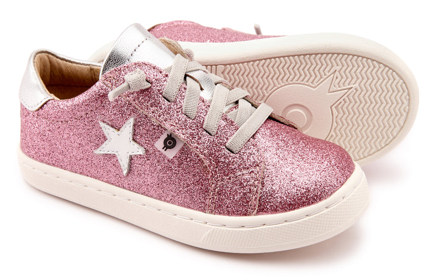 Old Soles Girl's 6118 Milky-Way Sneakers - Glam Pink/Silver/Snow