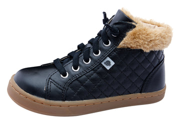 Old Soles Boy's & Girl's 6125 Plushier Sneaker - Black