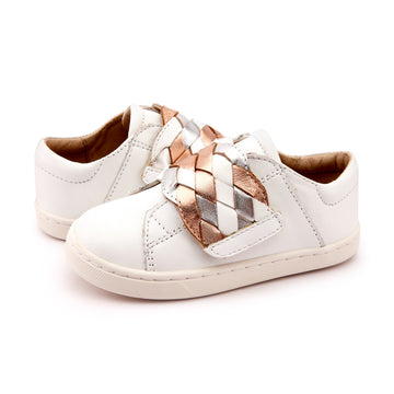 Old Soles Girl's 6132 Igster Sneaker Shoe - Snow/Silver/Copper