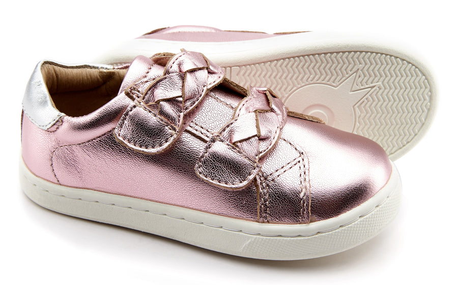 Old Soles Girl's 6134 Plats Shoes, Pink Frost/Silver
