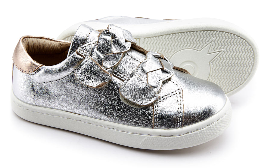 Old Soles Girl's 6134 Plats Shoes, Silver/Copper