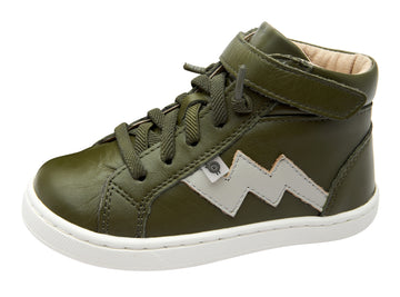 Old Soles Boy's and Girl's 6137 Bolted Hightop Sneakers - Militare/Gris