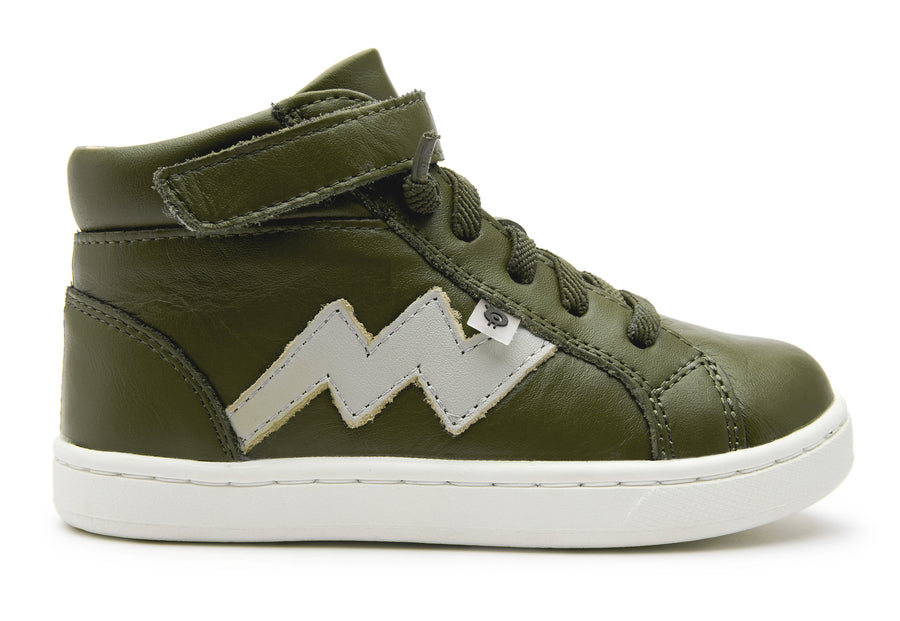 Old Soles Boy's and Girl's 6137 Bolted Hightop Sneakers - Militare/Gris