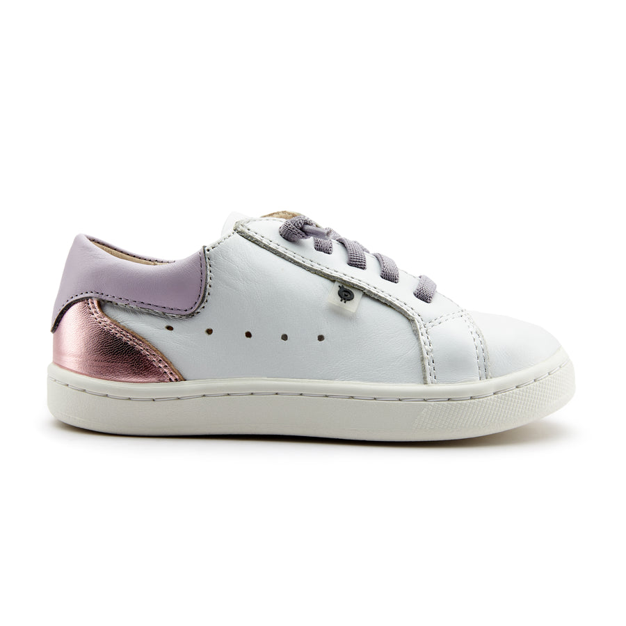 Old Soles Girl's 6153 Quest Sneakers - Snow/Lilium/Pink Frost