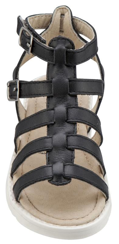 Old Soles Girl's Black Gladi-Girl Leather Sandals