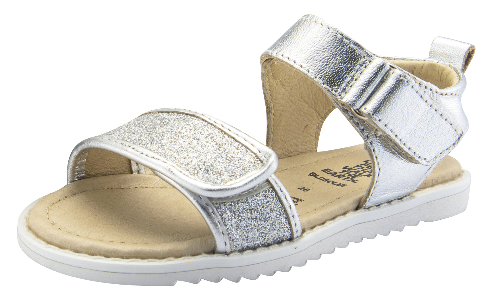 Old Soles Girl's Glam Tish Leather Sandals, Glam Argent – Just Shoes ...