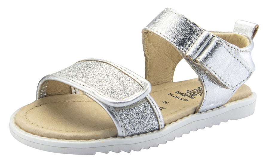 Old Soles Girl's Glam Tish Leather Sandals, Glam Argent