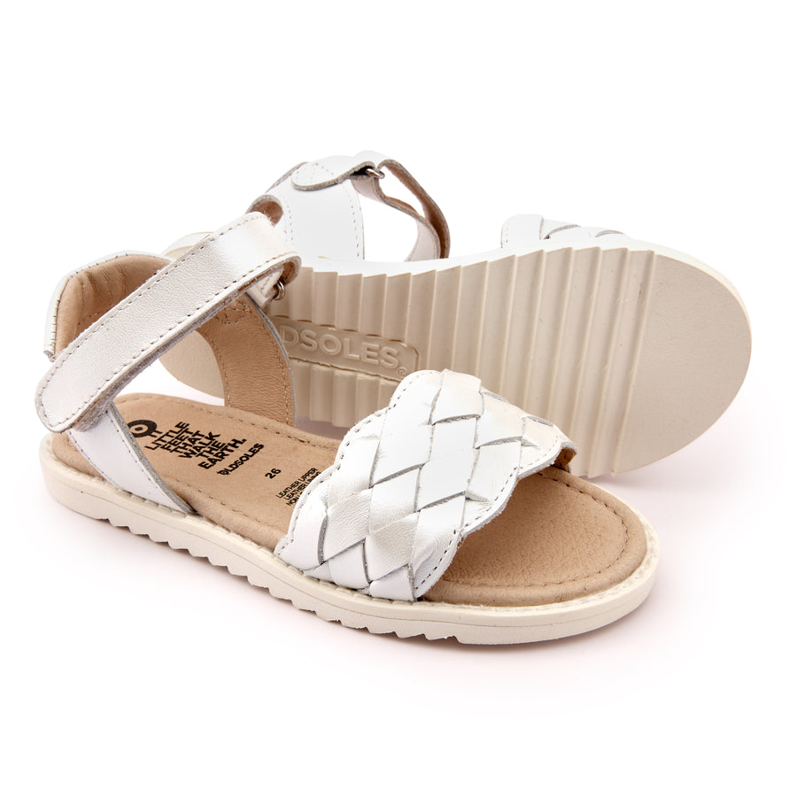 Old Soles Girl's 7033 Puffy Sandals - Nacardo Blanco