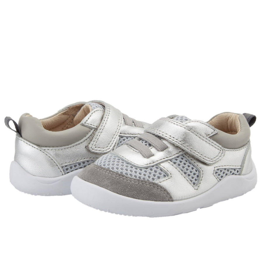 Old Soles Boy's and Girl's Ground Control Shoe - Silver/Gris