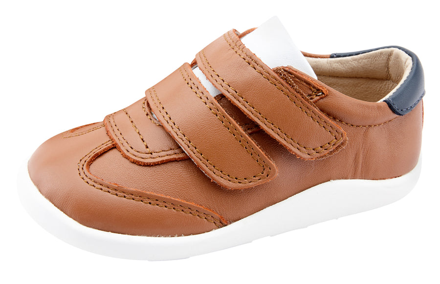 Old Soles Boy's and Girl's 8012 Path Way Shoes - Tan/Snow/Navy