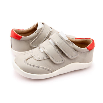 Old Soles Boy's and Girl's 8012 Path Way Shoe - Gris/Snow/Bright Red