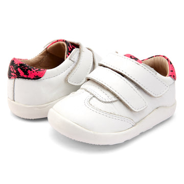 Old Soles Girl's 8012 Path WaySneaker Shoes - Snow/Neon Pink