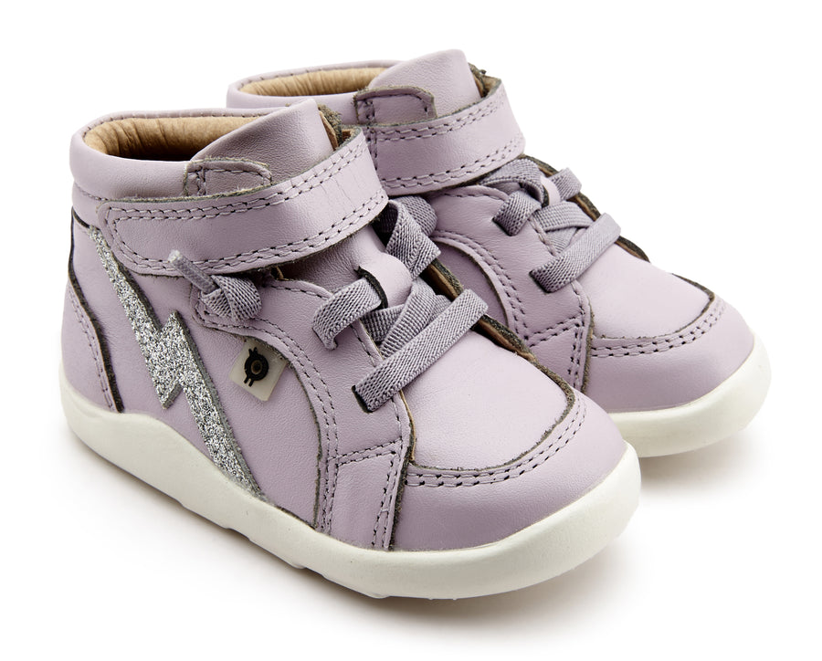 Old Soles Girl's 8018 Light The Ground Sneakers - Lilium/Glam Argent