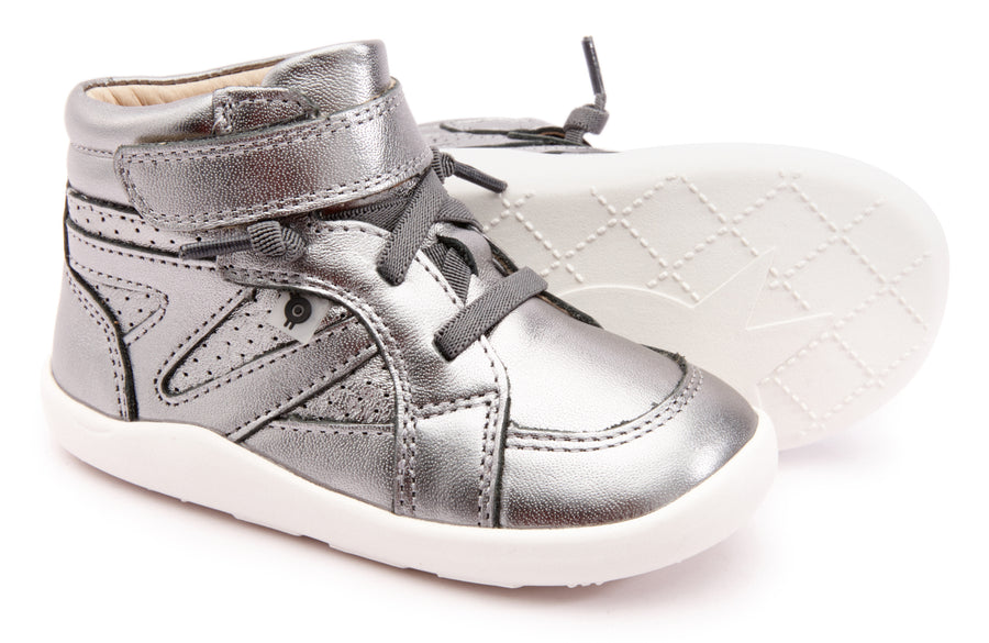 Old Soles Girl's & Boy's 8020 Ground Leader Sneakers - Rich Silver