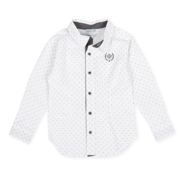 Tutto Piccolo 8022 Long Sleeve Shirt - White/Gray
