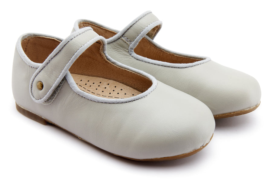 Old Soles Girl's 803 Lady Jane Mary Jane, Gris