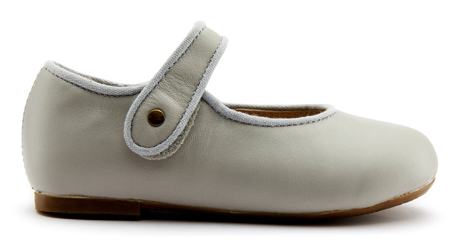 Old Soles Girl's 803 Lady Jane Mary Jane, Gris