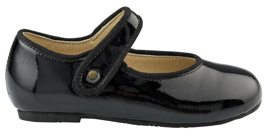 Old Soles Girl's Praline Lady Jane Leather Mary Janes, Black