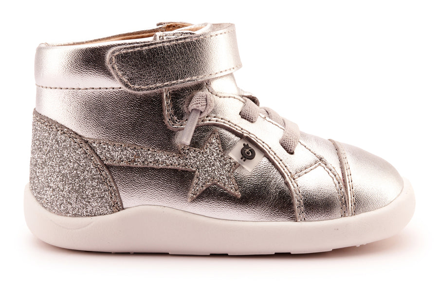 Old Soles Girl's 8038 Parade Casual Shoes - Silver / Glam Argent