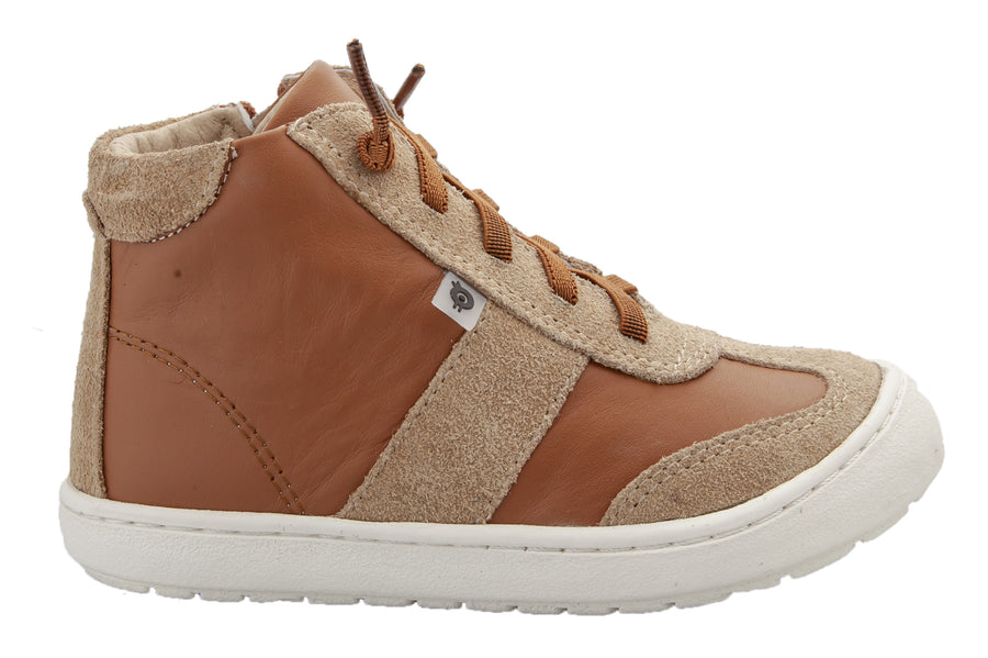 Old Soles Girl's & Boy's 9001 Travel High Top Leather Sneakers - Tan/Tan Suede